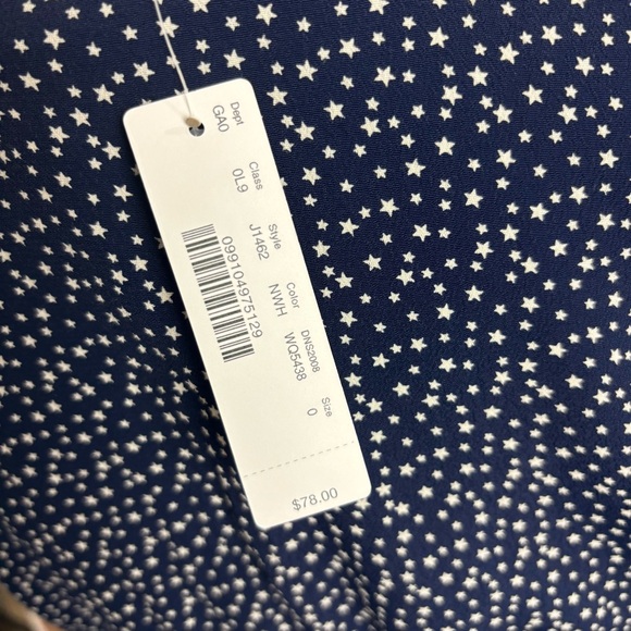 NEW J. Crew Navy Polka Dot Women's Top - Picture 11 of 12